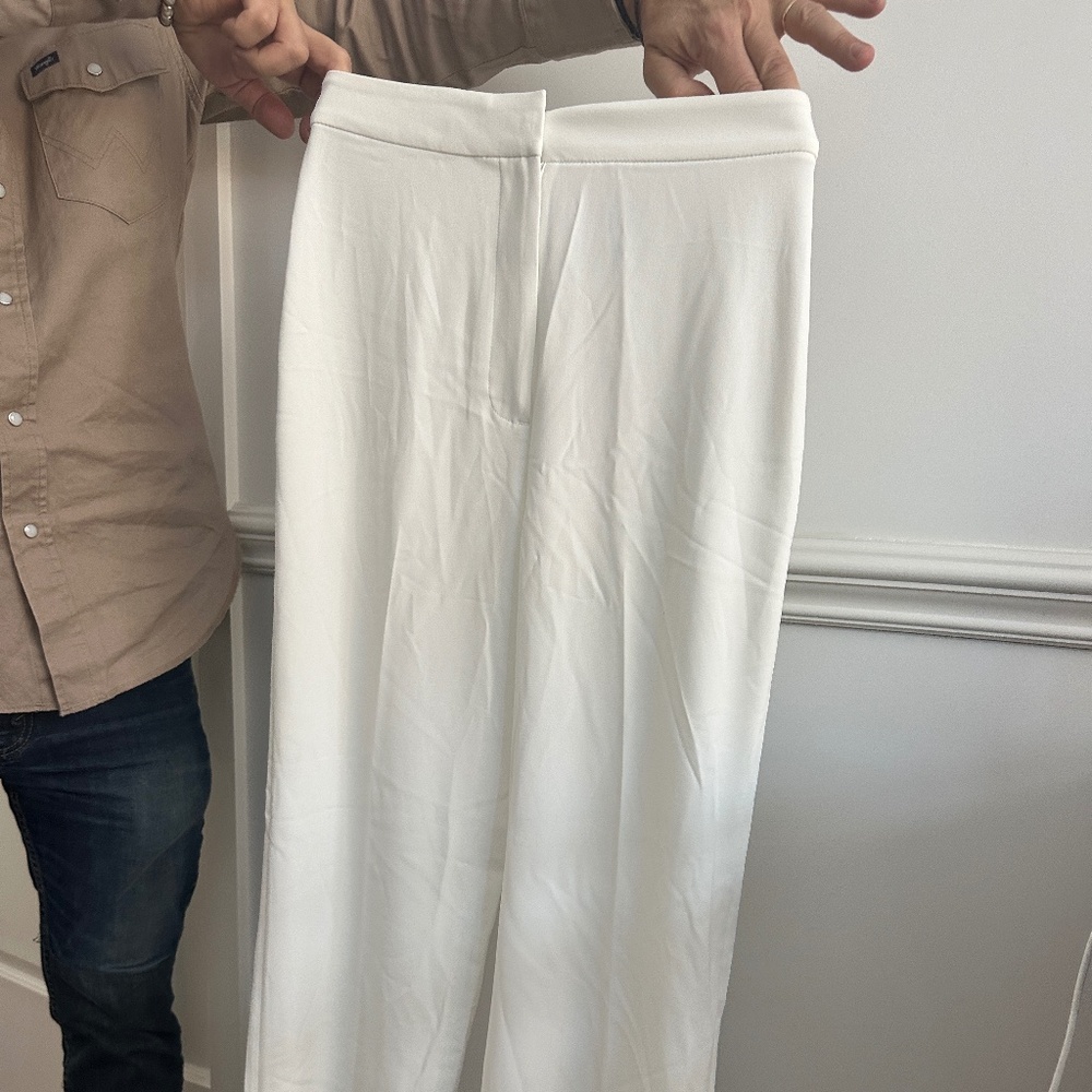 H&M Tailored White Pants size 4 -worn once